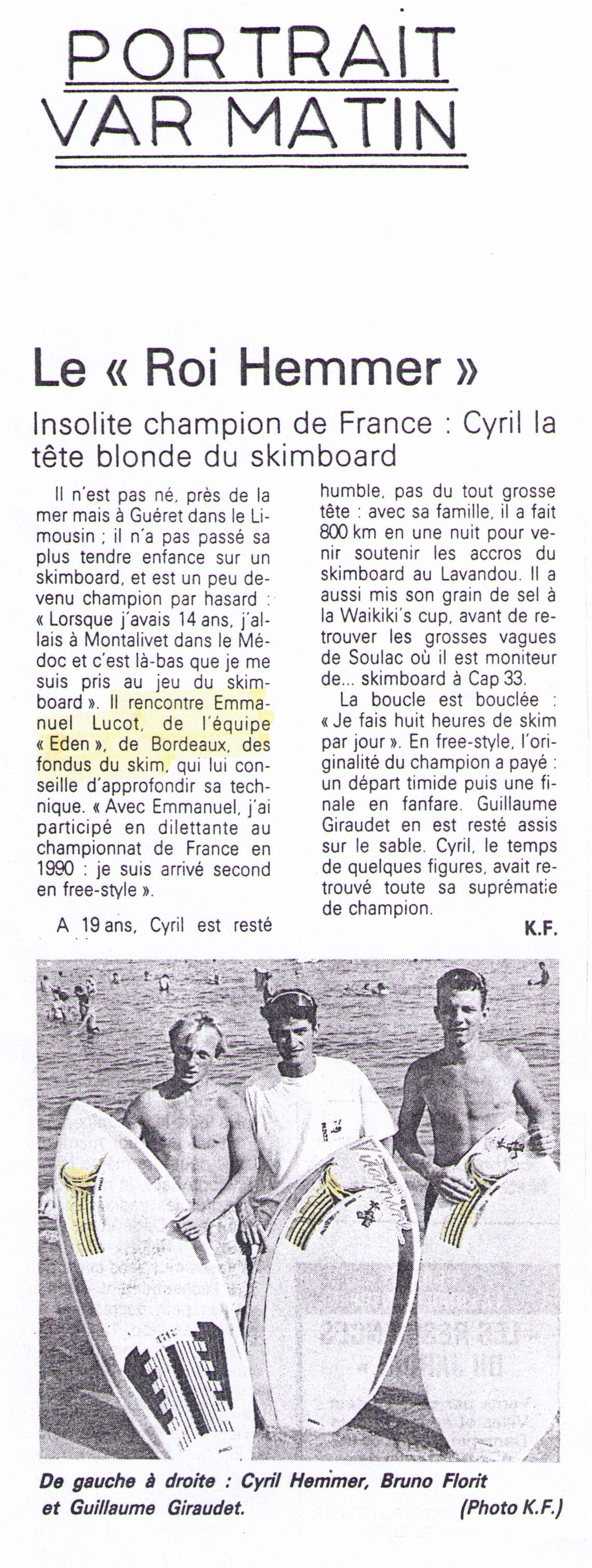 article var matin portrait-20-08-91 reduit