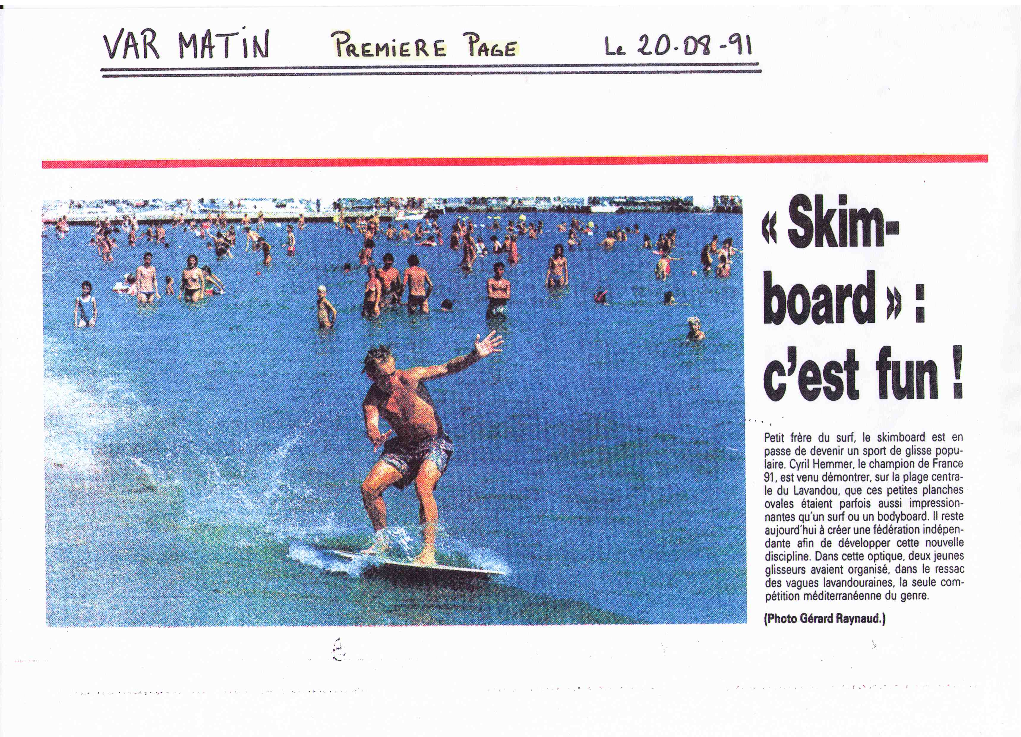 article var matin une 20-08-1991 reduit
